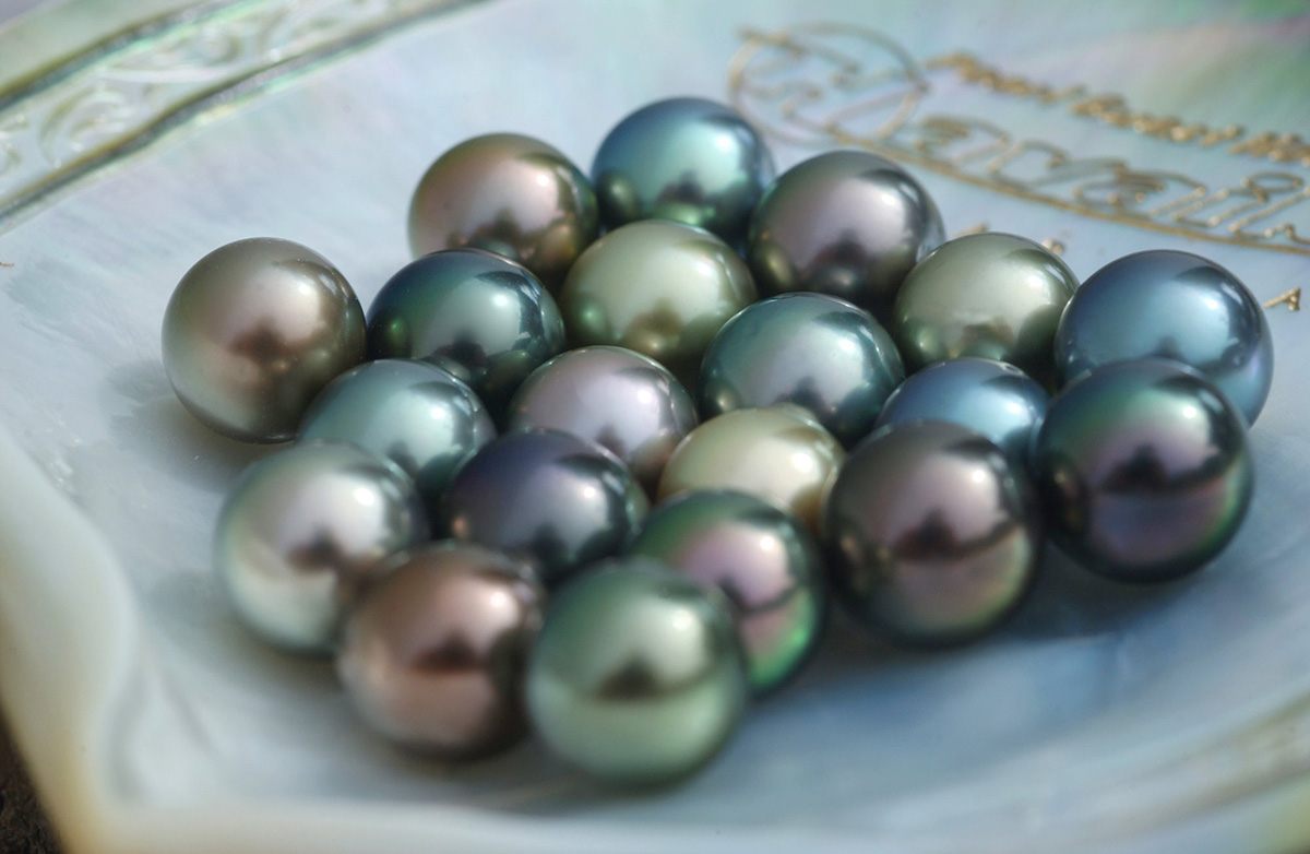 Perles noires célèbres de Tahiti, Rangiroa, Français Polynésie